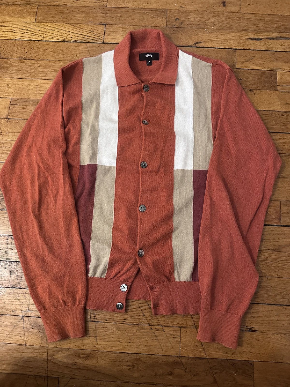 Stussy Stussy colorblock polo cardigan Size US M / EU 48-50 / 2 - 1 Thumbnail