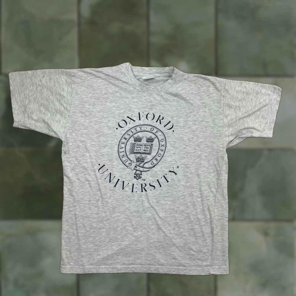 Logo 7 Oxford Shirt Adult Medium Gray Graphic Print Logo College University Mens Size US M / EU 48-50 / 2 - 1 Thumbnail