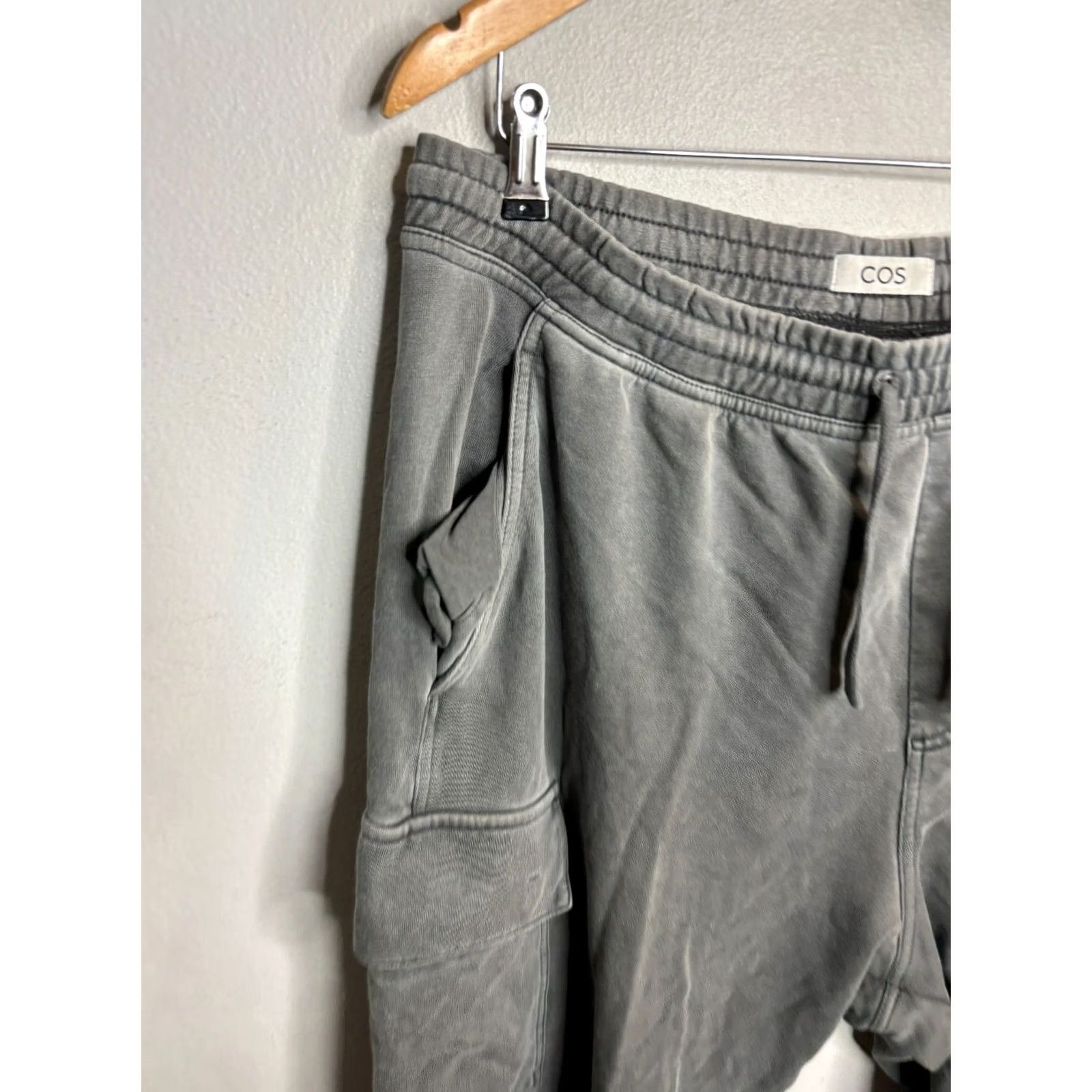 Cos COS Sweatpants Gray Cotton XL Womens Pants City Size 40" / US 18 - 2 Thumbnail