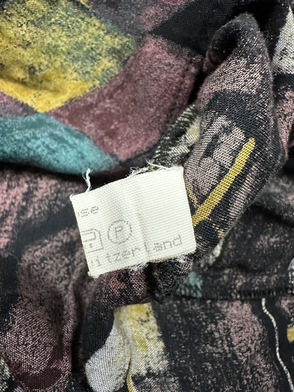 Vintage Vintage Renato Casali Abstract Art Shirt Long Sleeve Viscose Size US XL / EU 56 / 4 - 9 Thumbnail