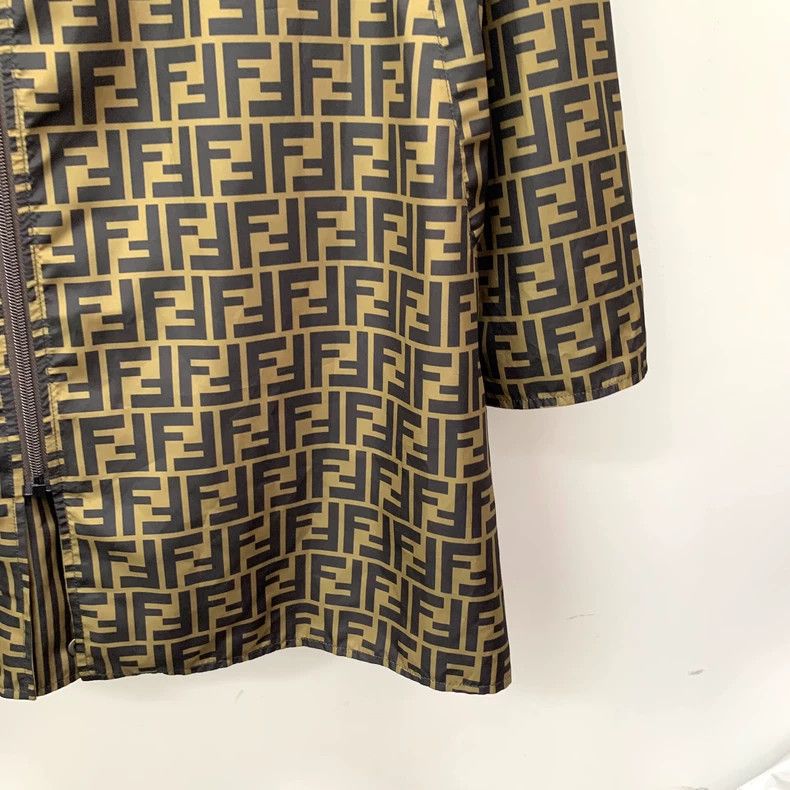 Fendi FENDI Dark brown logo letter full-print reversible hooded Size US S / EU 44-46 / 1 - 9 Thumbnail