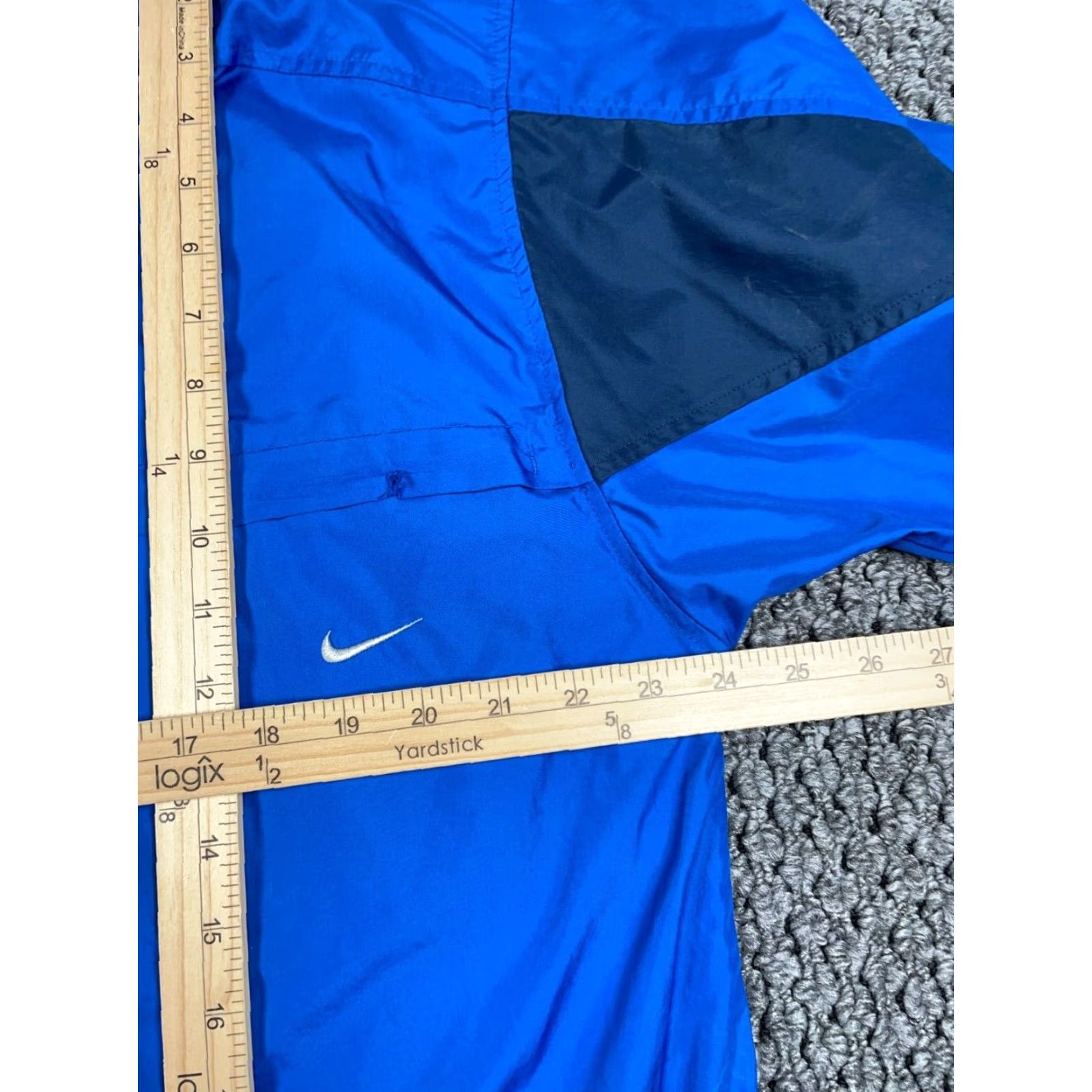 Nike VINTAGE Nike Windbreaker Jacket Adult Large Blue Embroidery 90s Hip Hop Sp r ot Logo Mens Size US L / EU 52-54 / 3 - 6 Thumbnail