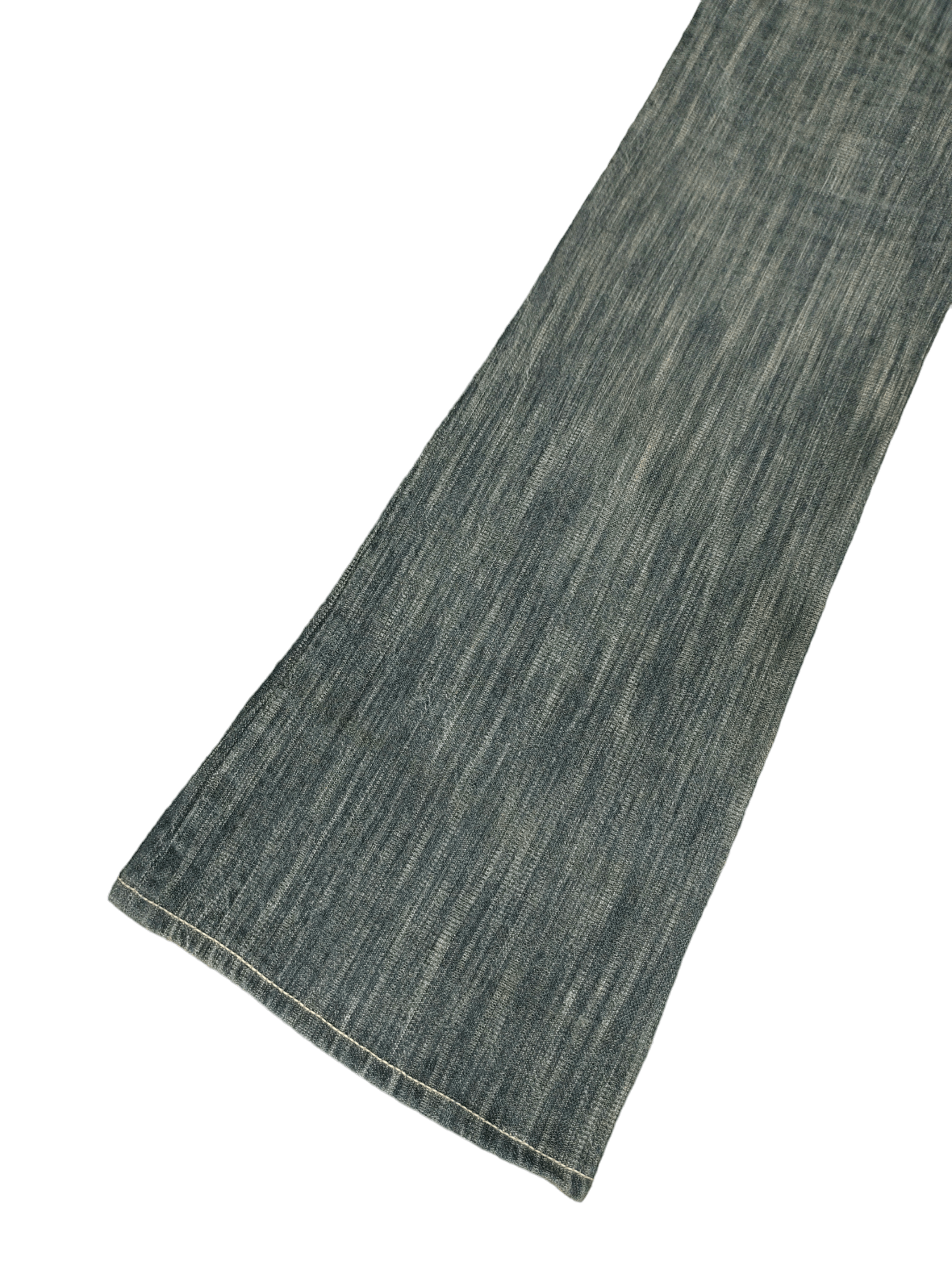 If Six Was Nine Flare Jeans Body Butter Distress Faded Boot Cut Y2k Mudmax Size US 33 - 19 Thumbnail