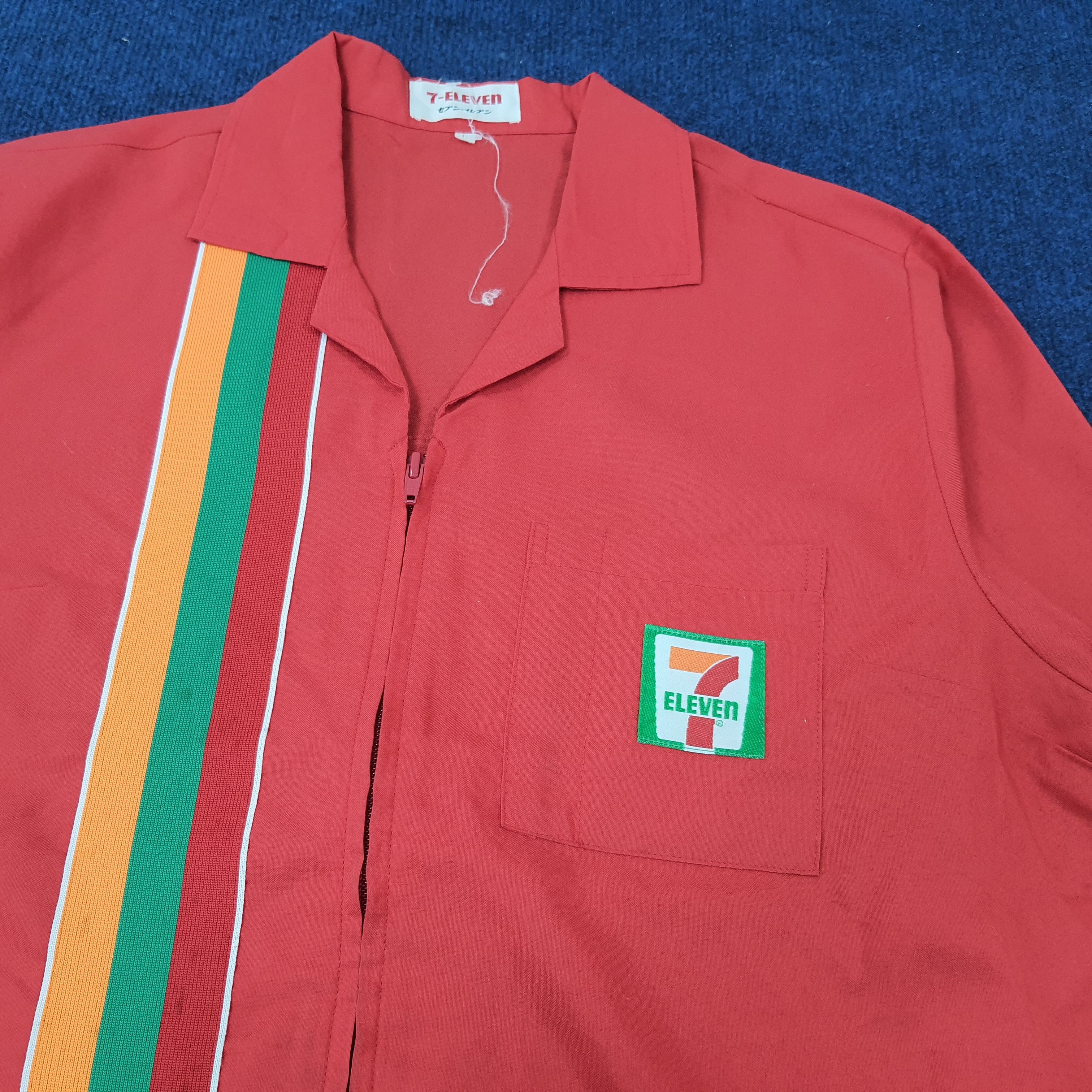 Japanese Brand × Vintage Vintage 7 Eleven Staff Japan Edition Uniform Jacket C219N66 Size US M / EU 48-50 / 2 - 2 Thumbnail