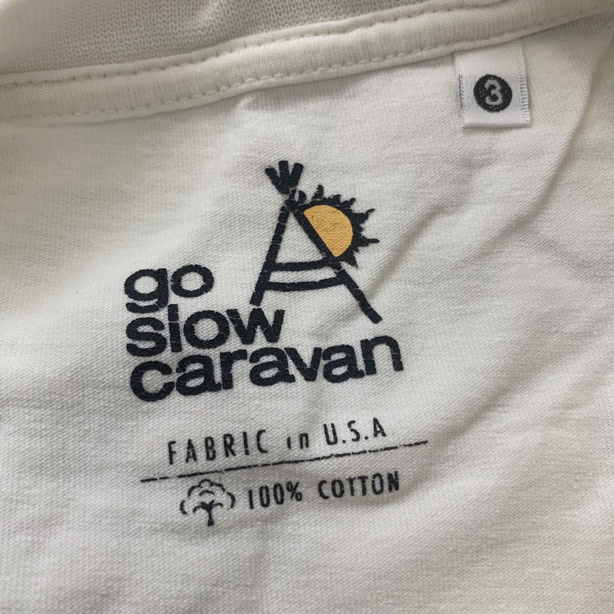go slow caravan GO SLOW CARAVAN T-Shirt Outdoor Camping Hiking Size US XL / EU 56 / 4 - 6 Thumbnail