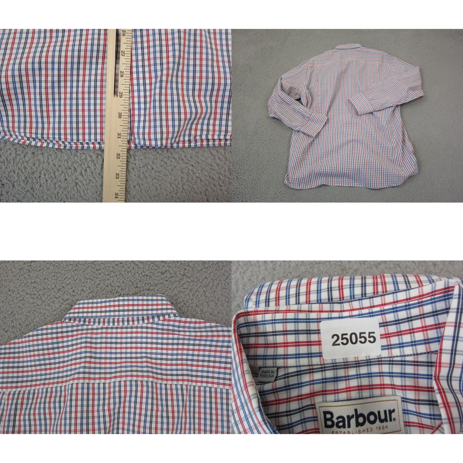 Barbour Barbour Shirt XL Blue Cotton Mens Plaid Casual Button-Up 90s Colorful Size US XL / EU 56 / 4 - 9 Thumbnail