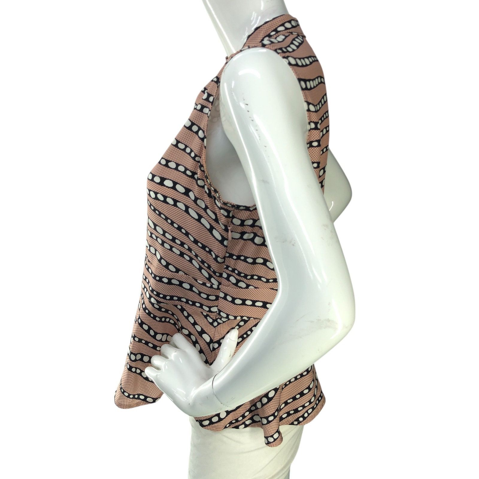 Marie Oliver Marie Oliver Size S Top Sleeveless Tassled Peplum Silk Pink Size S / US 4 / IT 40 - 5 Thumbnail