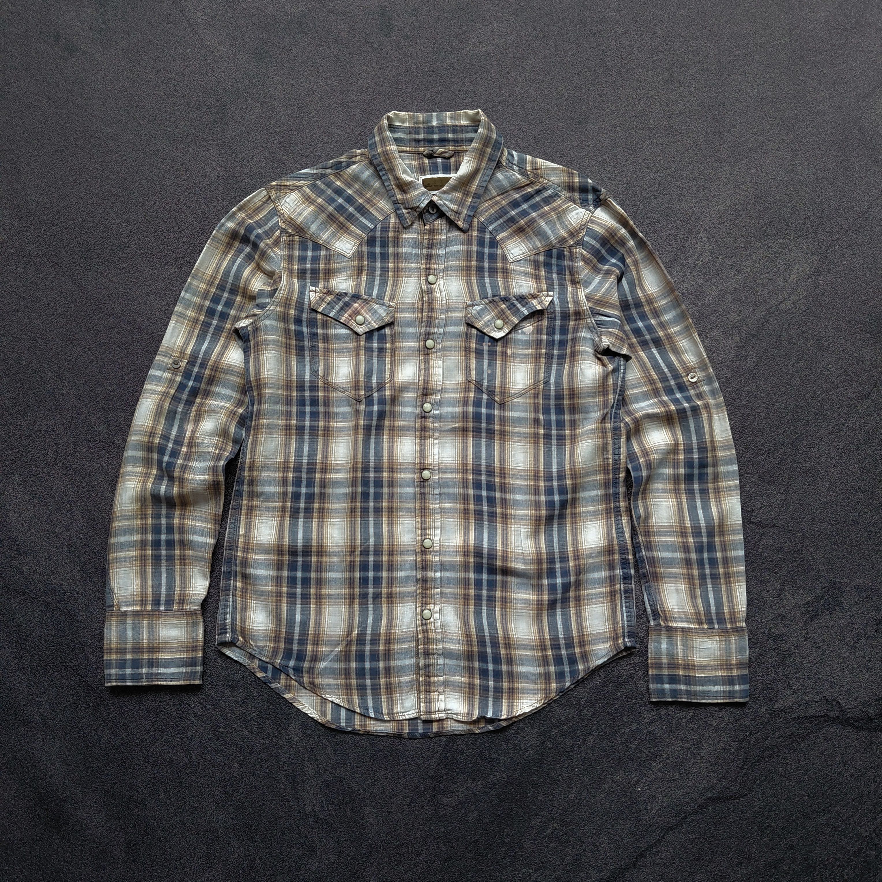 GOA GOA Stone Buttons Flanel Shirt Size US M / EU 48-50 / 2 - 1 Thumbnail