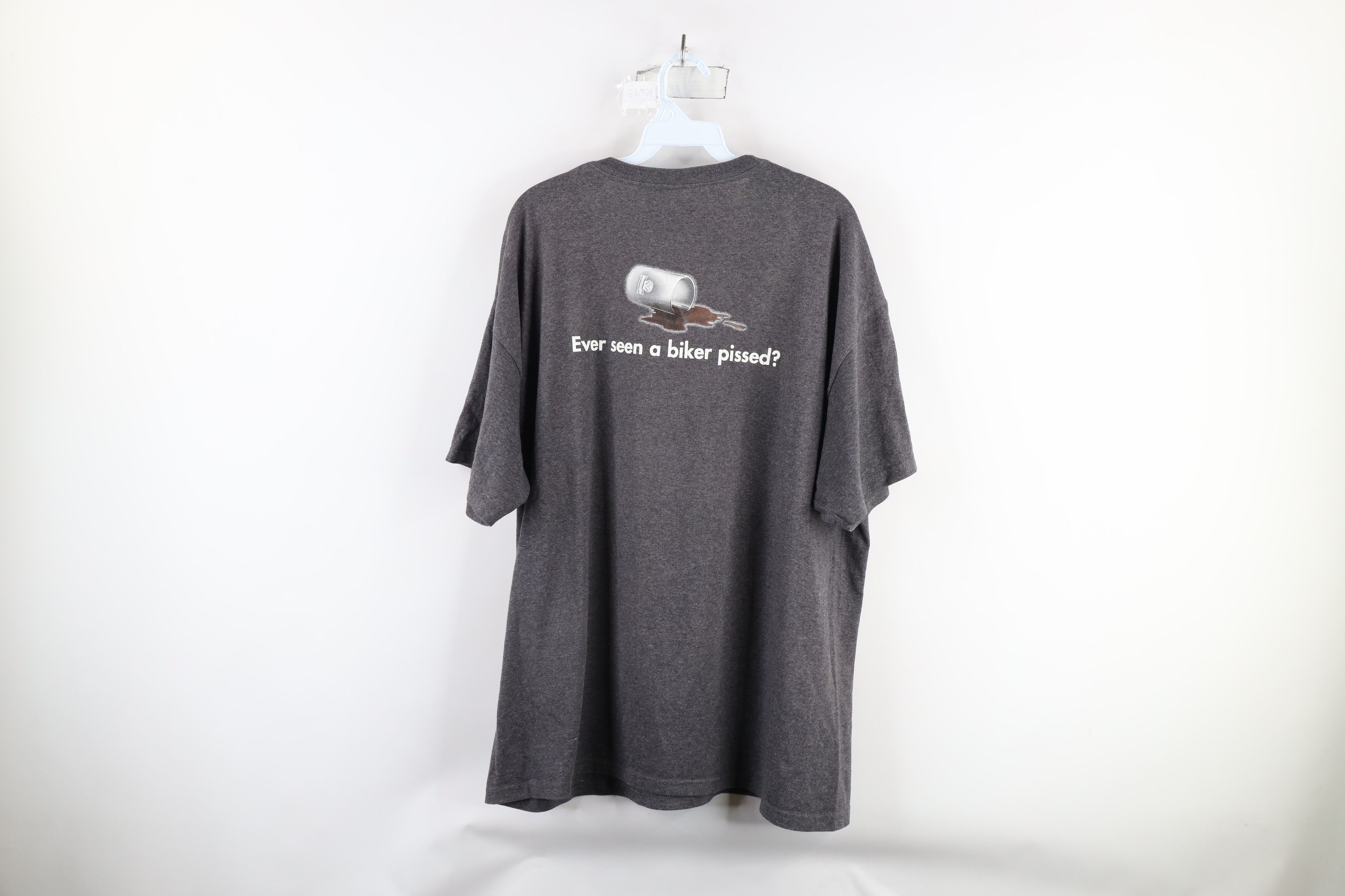 Vintage Vintage Ever Seen A Biker Pissed Spilled Shot T-Shirt Size US XL / EU 56 / 4 - 8 Thumbnail