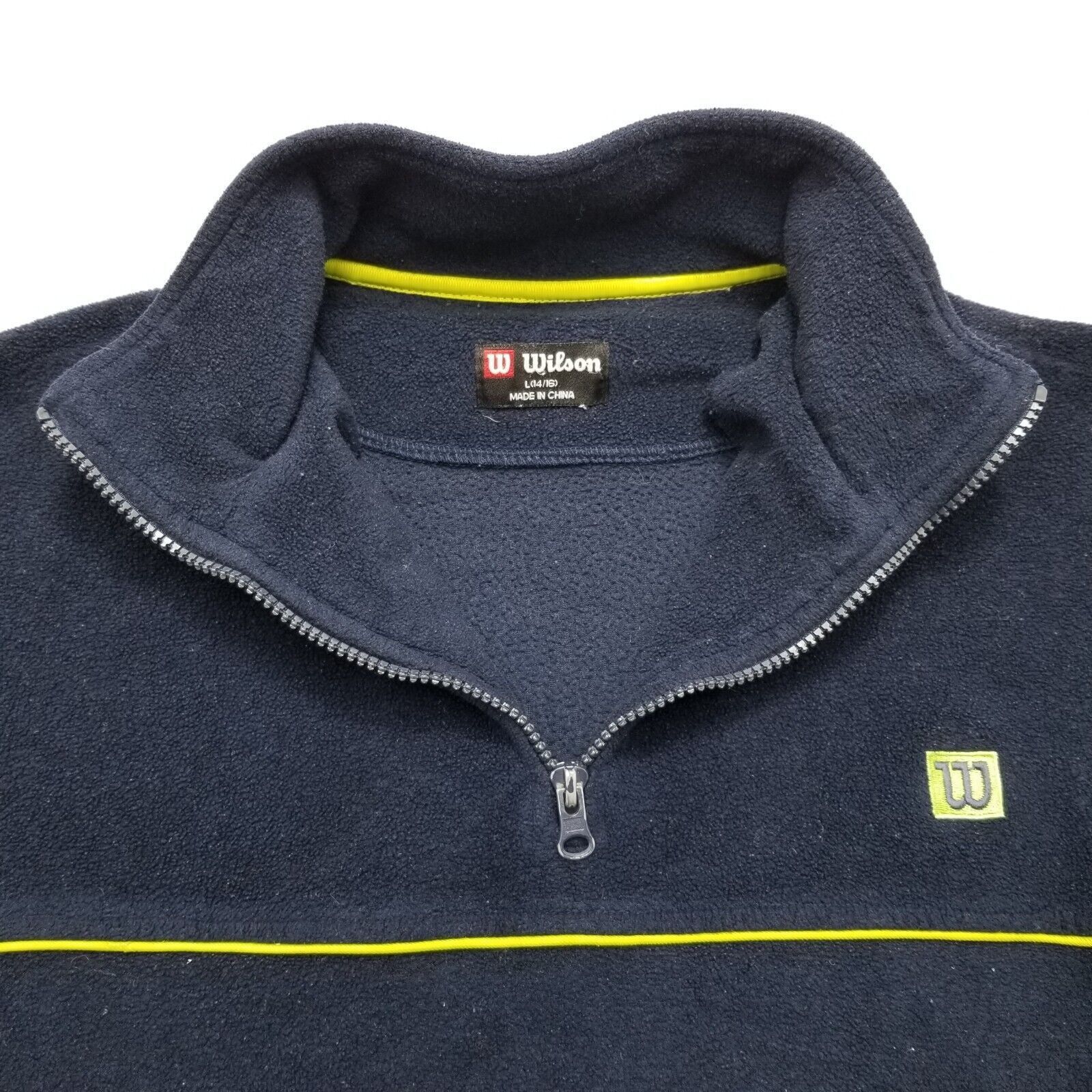 Other Wilson Jacket Mens Large Blue Zip Fleece Pullover Mock Neck Size US L / EU 52-54 / 3 - 7 Thumbnail