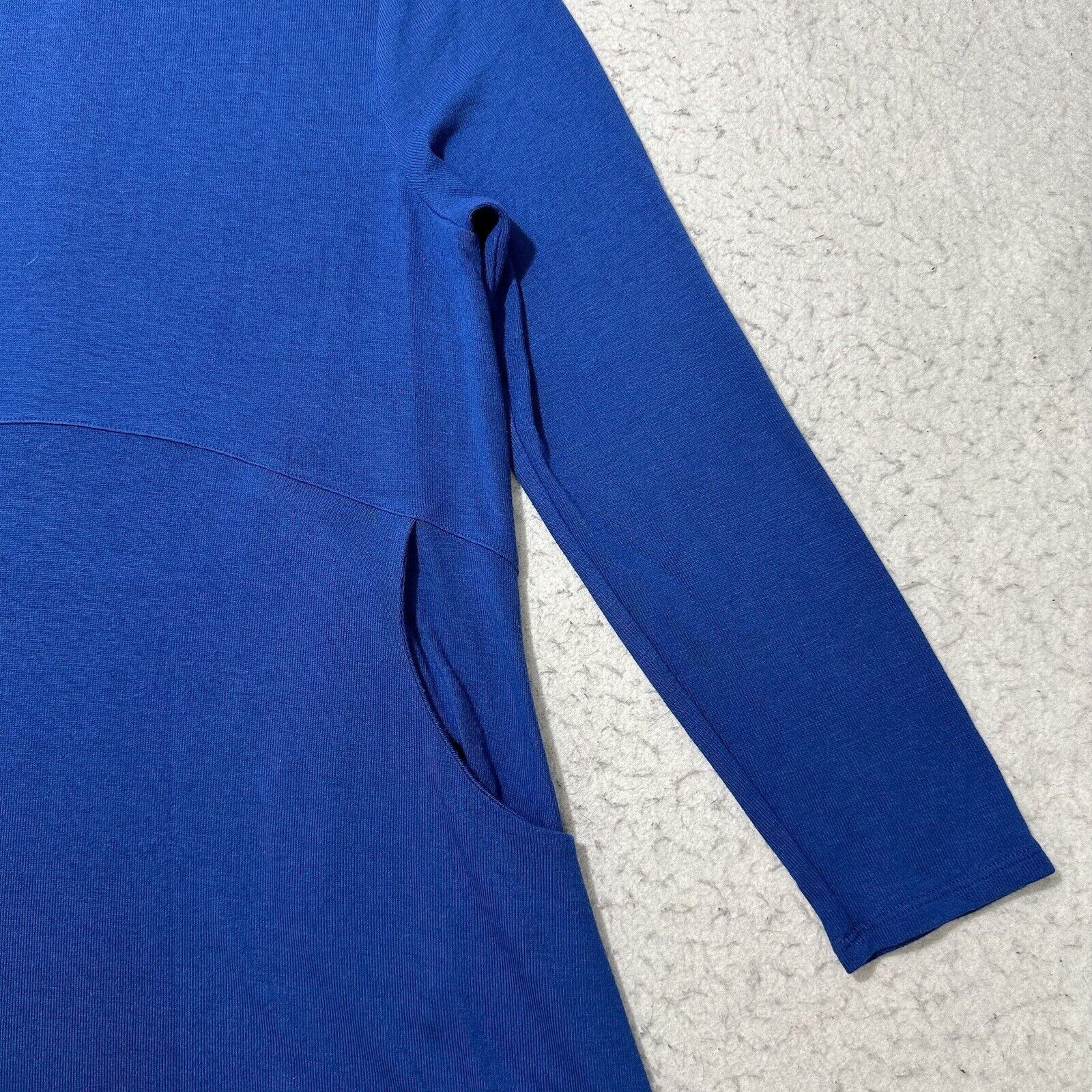 Chicos Chico's Medium A-Line Dress Button Back Long Sleeve Blue Size M / US 6-8 / IT 42-44 - 5 Thumbnail