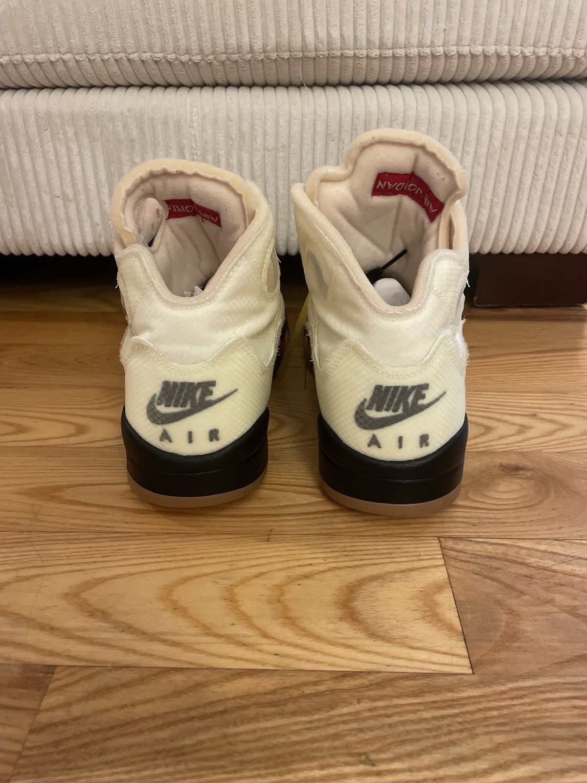 Jordan Brand × Off-White Jordan 5 Retro Off-White Sail Size US 12 / EU 45 - 4 Thumbnail