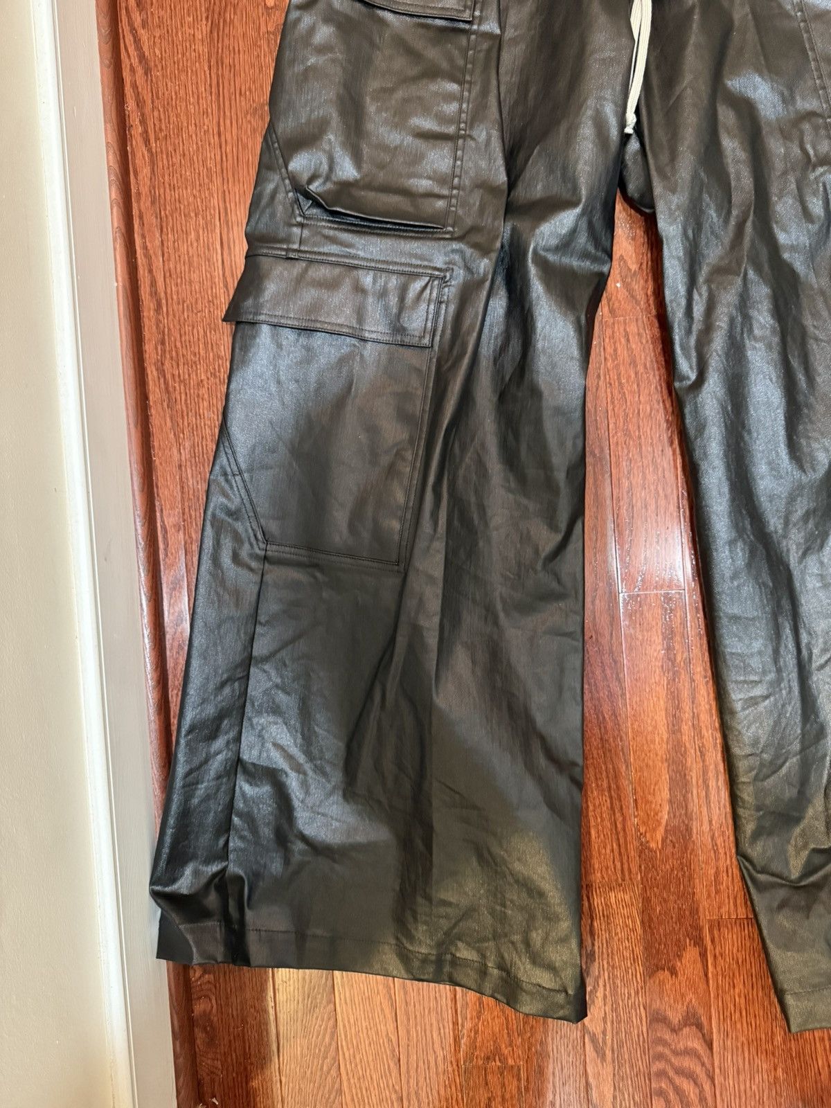 Rick Owens Rick Owen Belas Cargos Waxed Black Size US 36 / EU 52 - 2 Thumbnail