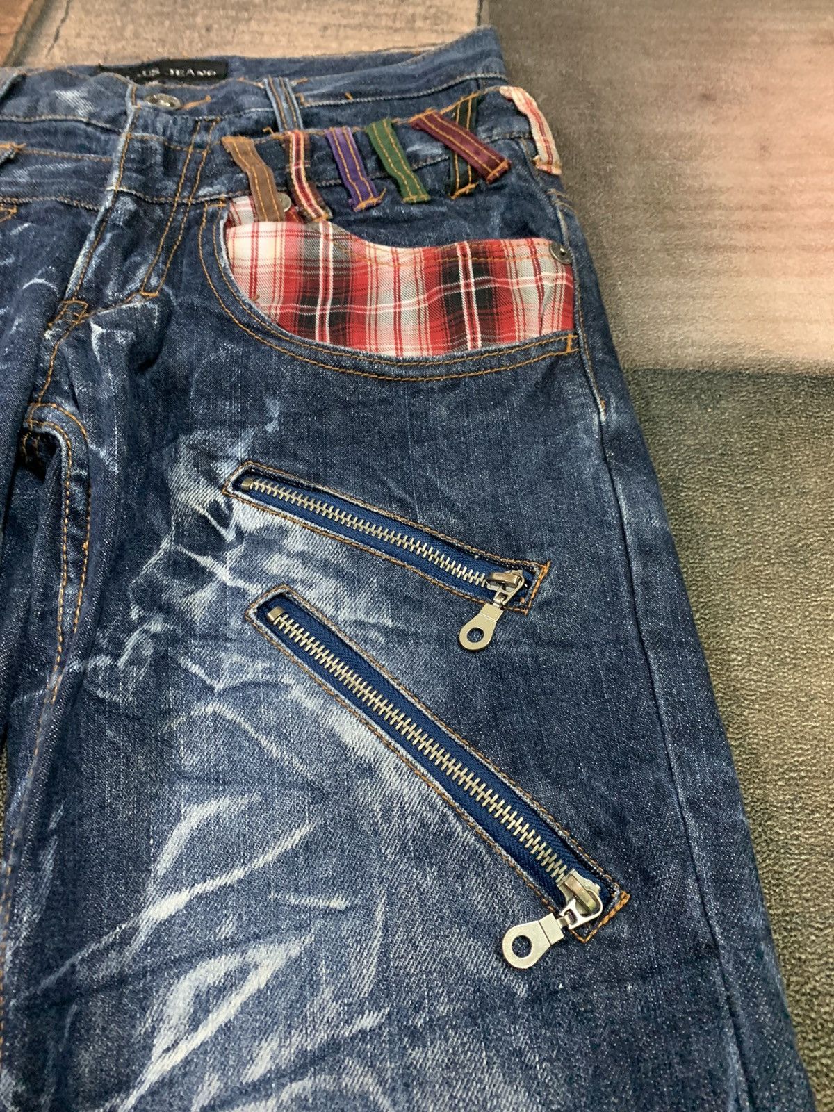PPFM DISTRESSED DOUBLE WAIST NYLAUS WASHED SICK CLAW HONEYCOMB Size US 29 - 10 Thumbnail