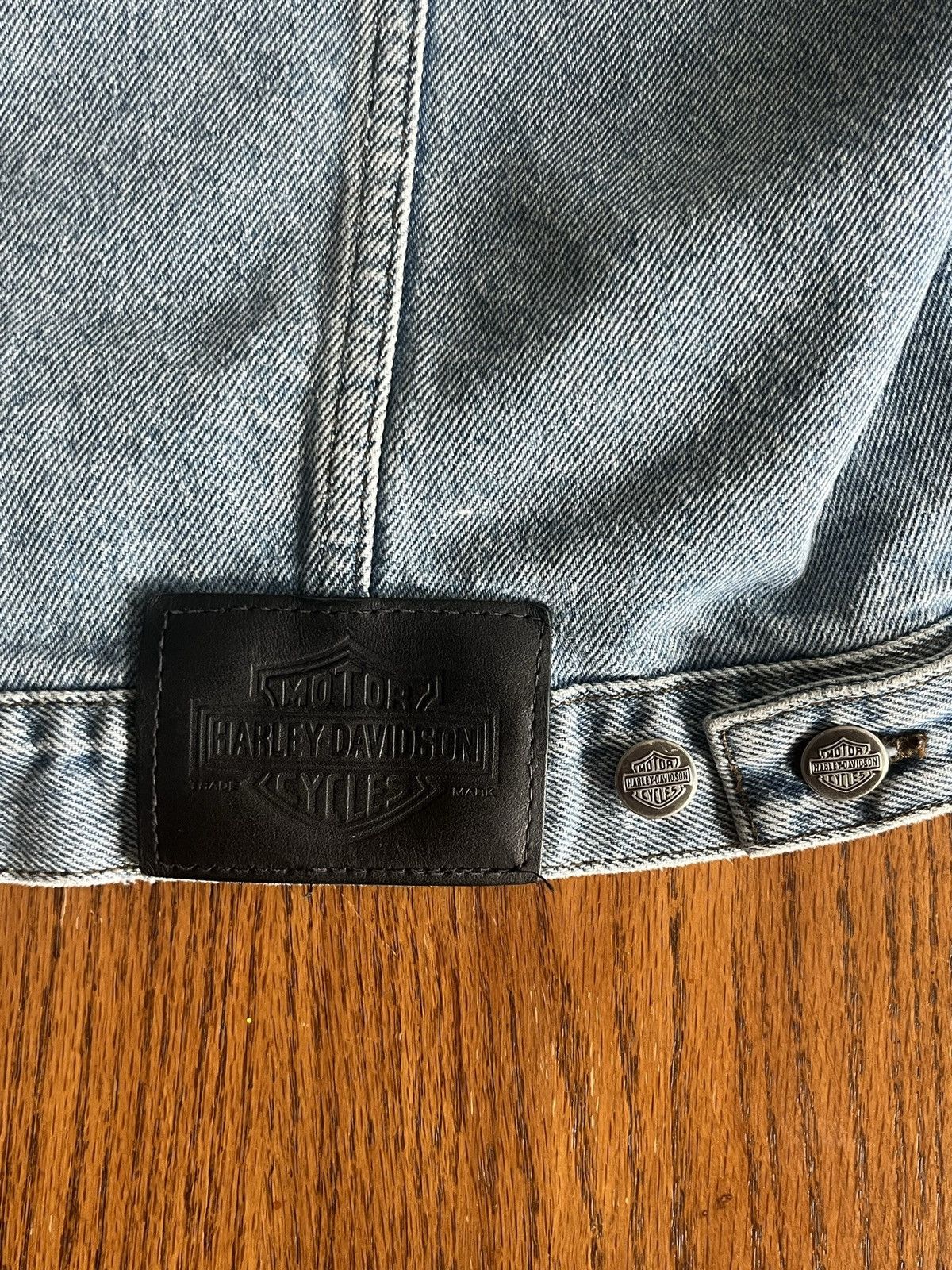 Harley Davidson 2003 Harley Davidson 100 Year Anniversary Jean Jacket Size M Size US M / EU 48-50 / 2 - 4 Thumbnail