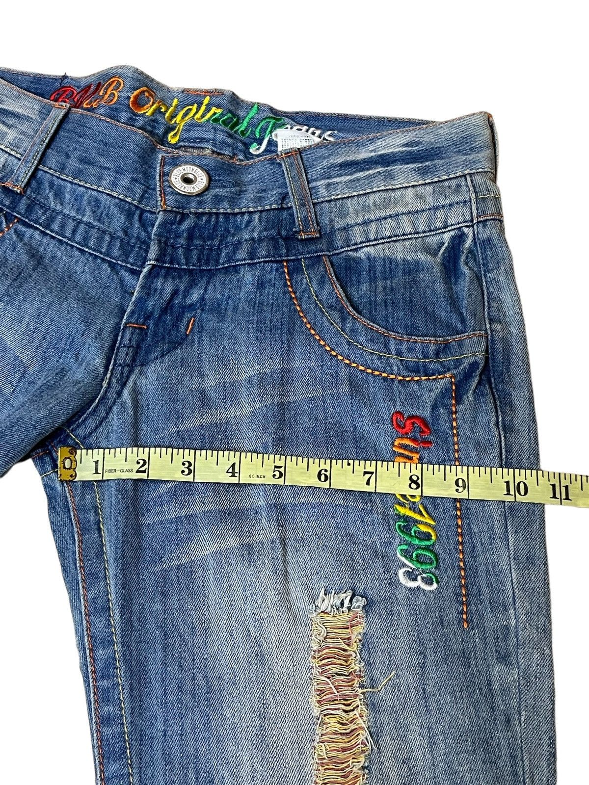 Le Grande Bleu (L.G.B.) JAPANESE BMB BLUE MOON BLUE SURFGIRL RAINBOW JEANS/DENIM Size US 32 / EU 48 - 16 Thumbnail