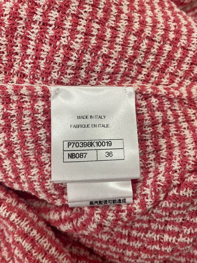 Chanel chanel Pink and white long striped knitted cardigan dress Size XS / US 0-2 / IT 36-38 - 5 Thumbnail