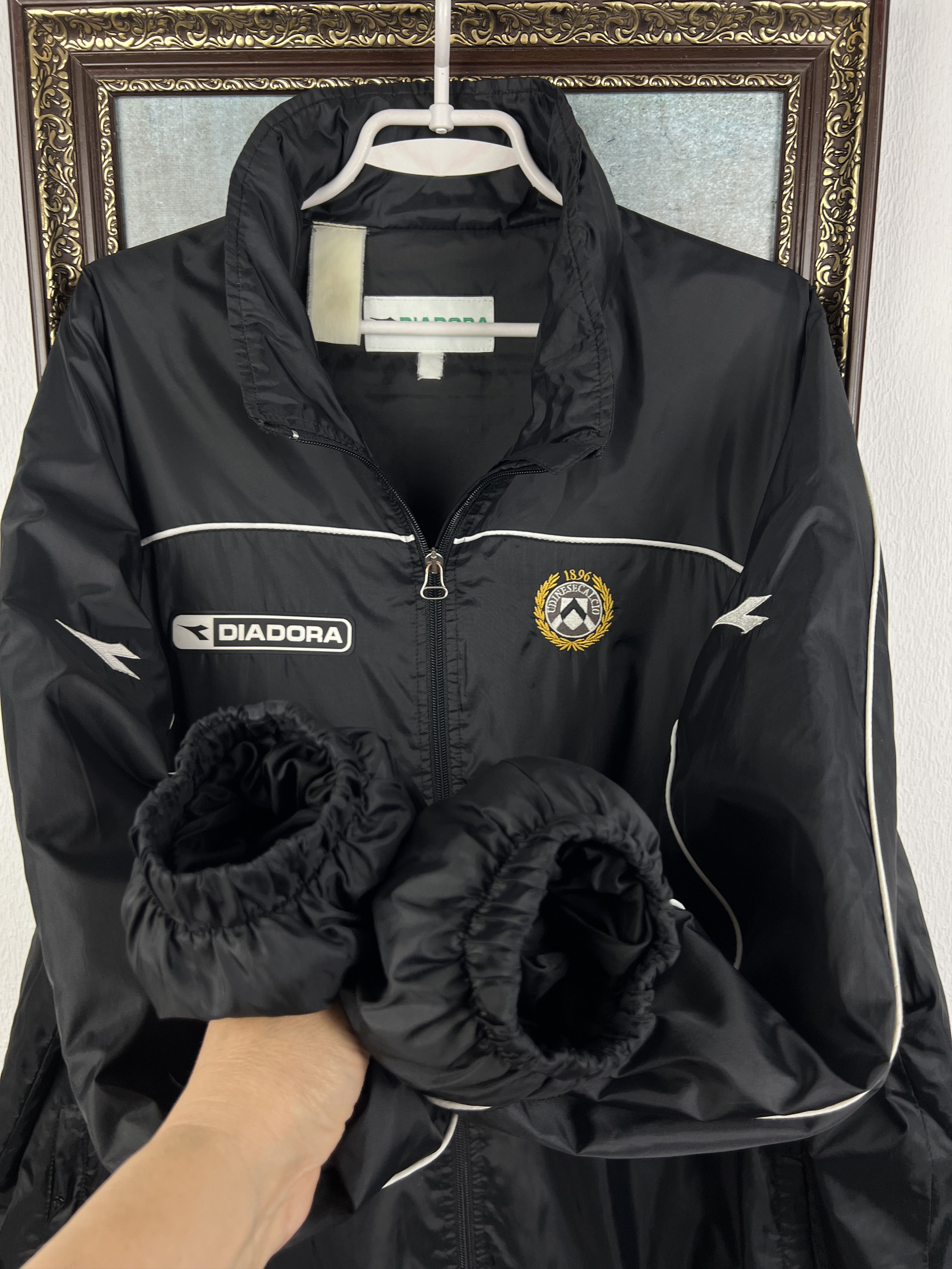 Diadora Vintage Udinese Football Jacket Soccer Track Top Maglia Rare Size US XXL / EU 58 / 5 - 8 Thumbnail