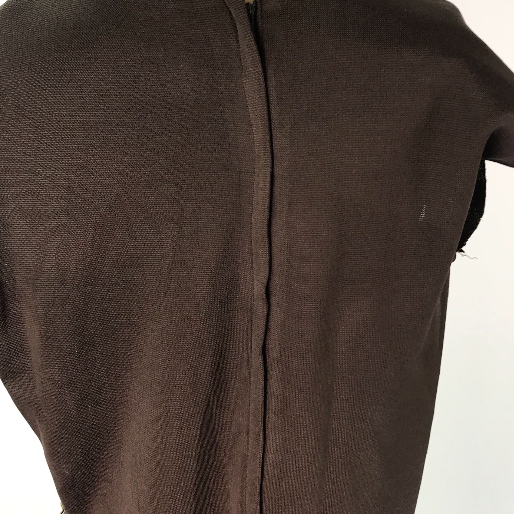 Vintage VINTAGE Lady Carol Sleeveless Brown Sheath Dress Size M 60s 70s Womens Cocktail Size M / US 6-8 / IT 42-44 - 6 Thumbnail