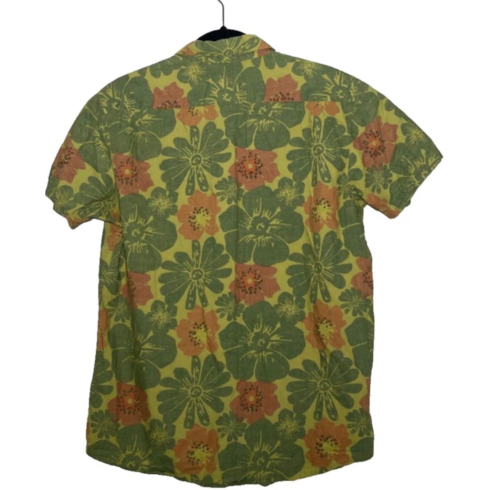 RVCA RVCA Button-Up Shirt Mens Size Medium Multicolor Floral Print Short Sleeve Size US M / EU 48-50 / 2 - 2 Thumbnail