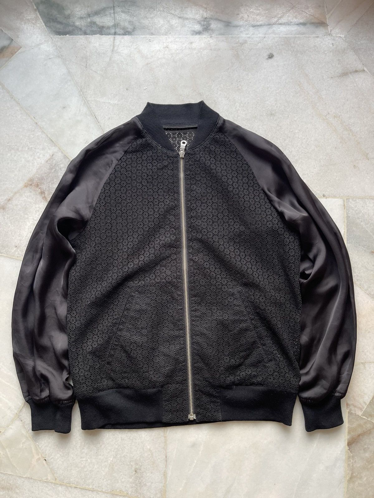 JOHN LAWRENCE SULLIVAN 2000s JohnLawrencesulivan Mesh Bomber Jacket Size US XS / EU 42 / 0 - 5 Thumbnail