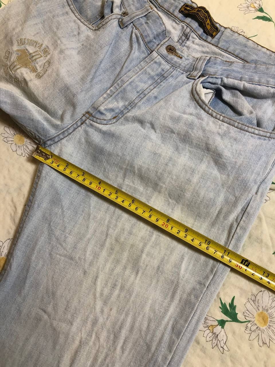 Mustang Vintage 70s Mustang Denim Jeans: High Waisted Distressed Size US 32 / EU 48 - 9 Thumbnail
