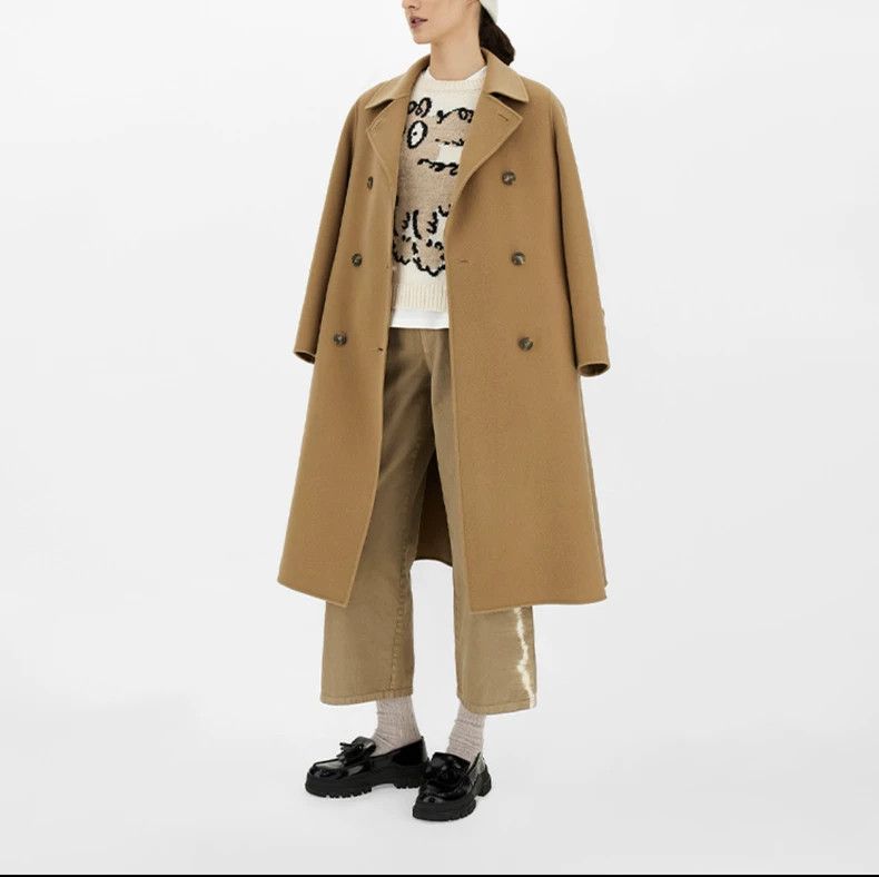 Max Mara Max Mara Double-breasted wool coat with buckle belt Size S / US 4 / IT 40 - 8 Thumbnail