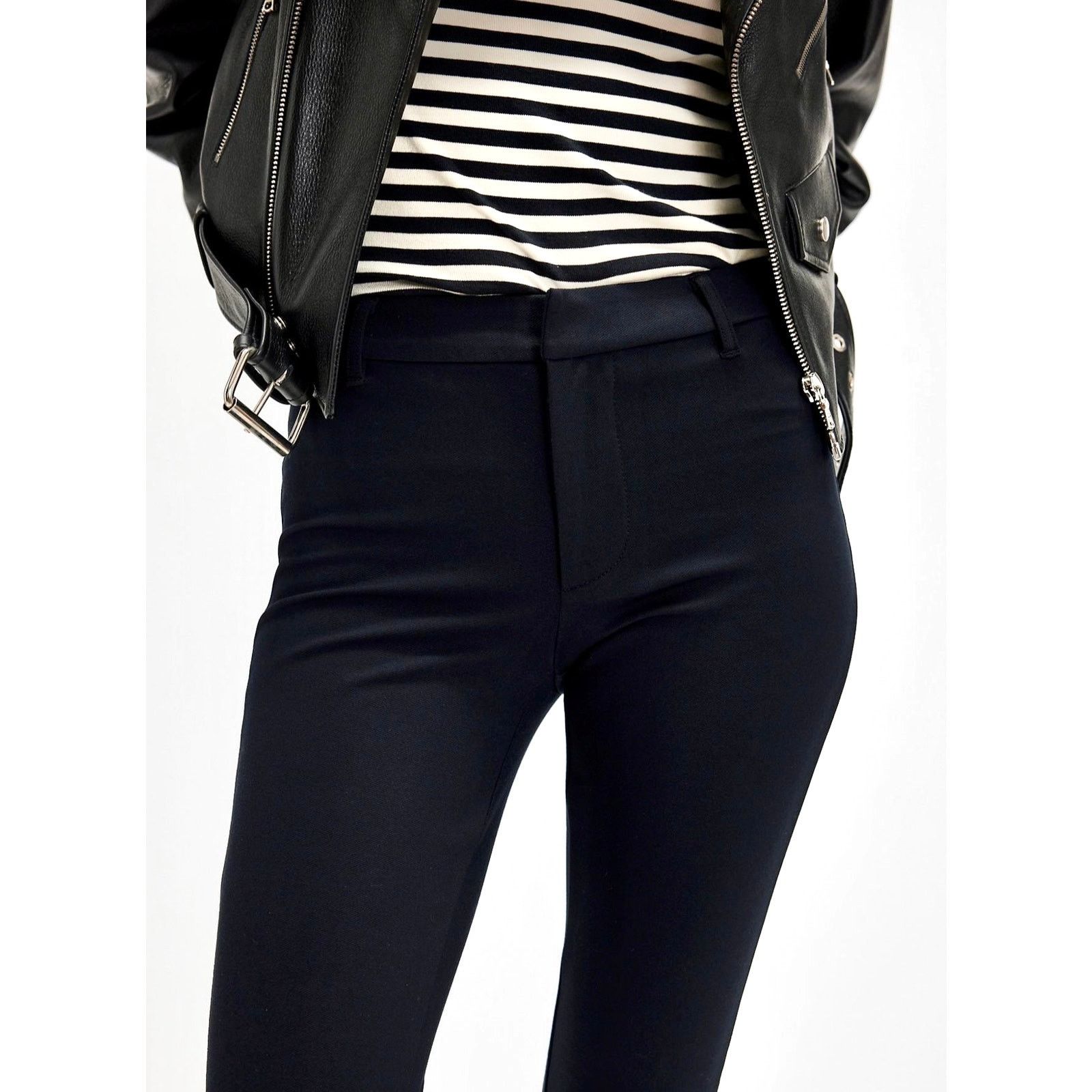 Free People Free People Molly Slim Pants Black size 12 Size 34" / US 12 / IT 48 - 4 Thumbnail