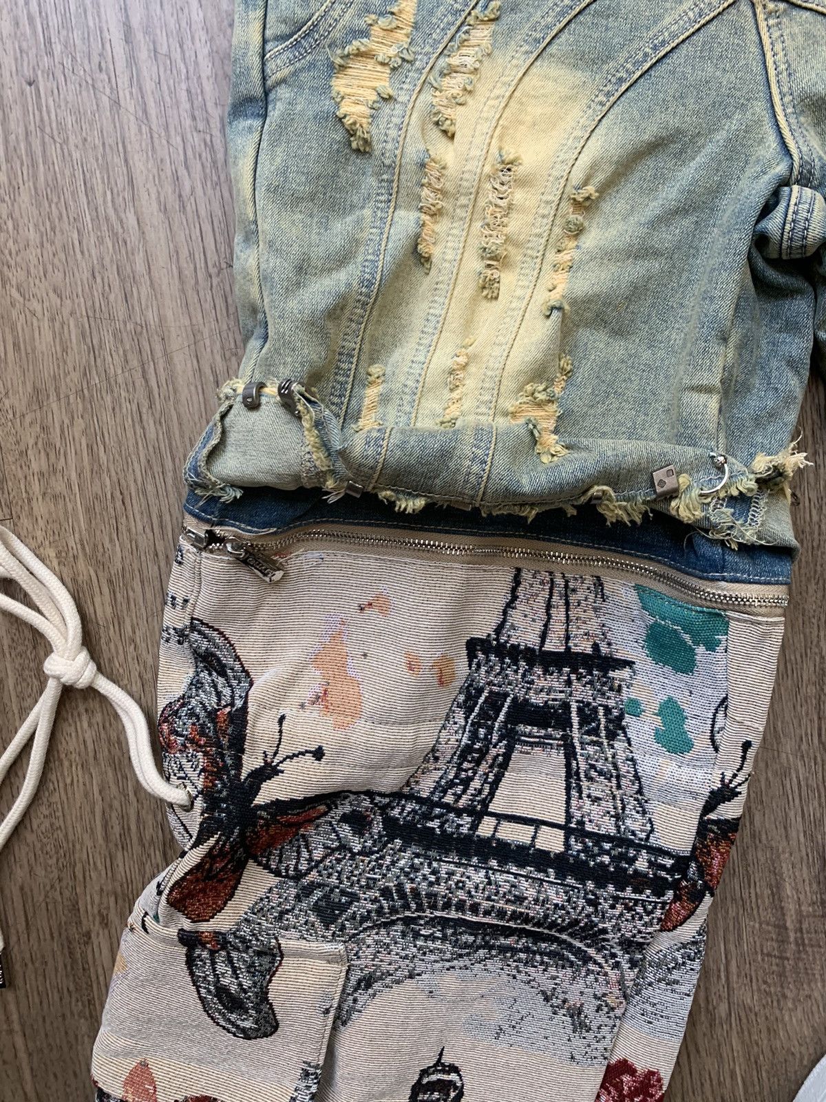 Vintage Denim Into Knit Pant GUAPI Size US 30 / EU 46 - 9 Thumbnail