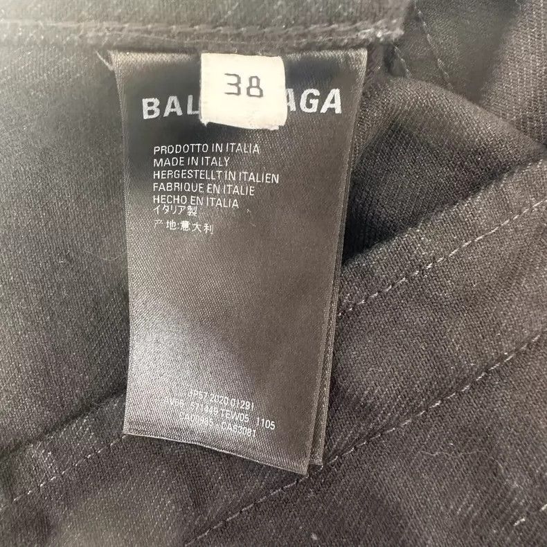 Balenciaga Balenciaga size 38 Rhinestone logo black washed and worn de Size US M / EU 48-50 / 2 - 8 Thumbnail