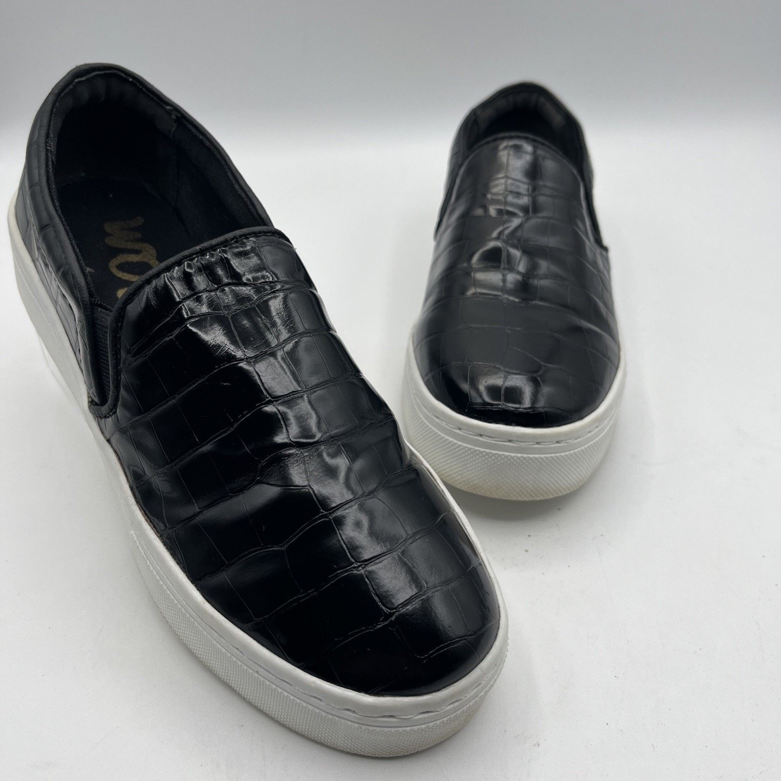 Sam Edelman Sam Edelman Sneakers Women's Size 6M Black Faux Leather Size US 6 / IT 36 - 4 Thumbnail