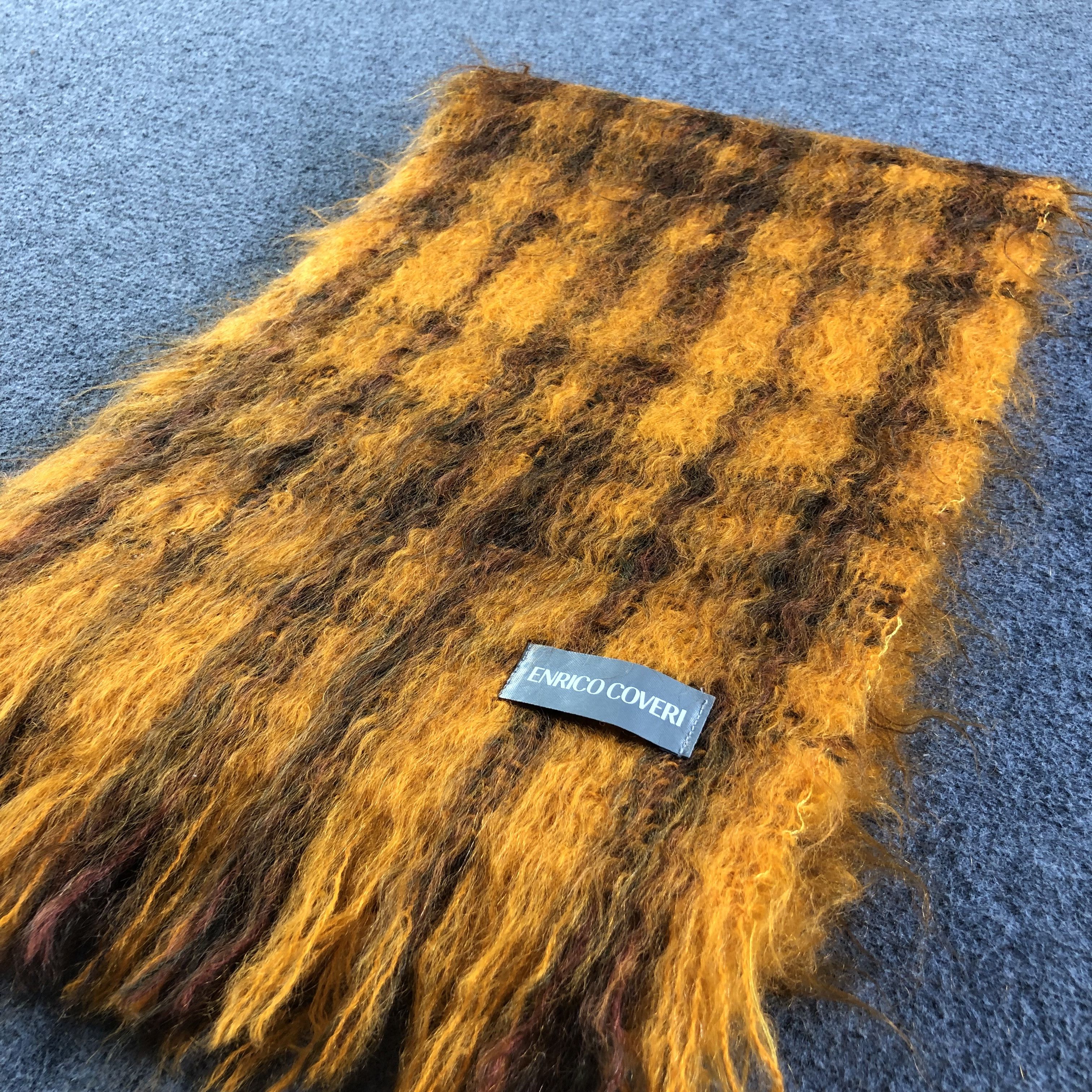 Enrico Coveri Enrico Coveri Mohair Scarf Muffler V1858 Size ONE SIZE - 3 Thumbnail