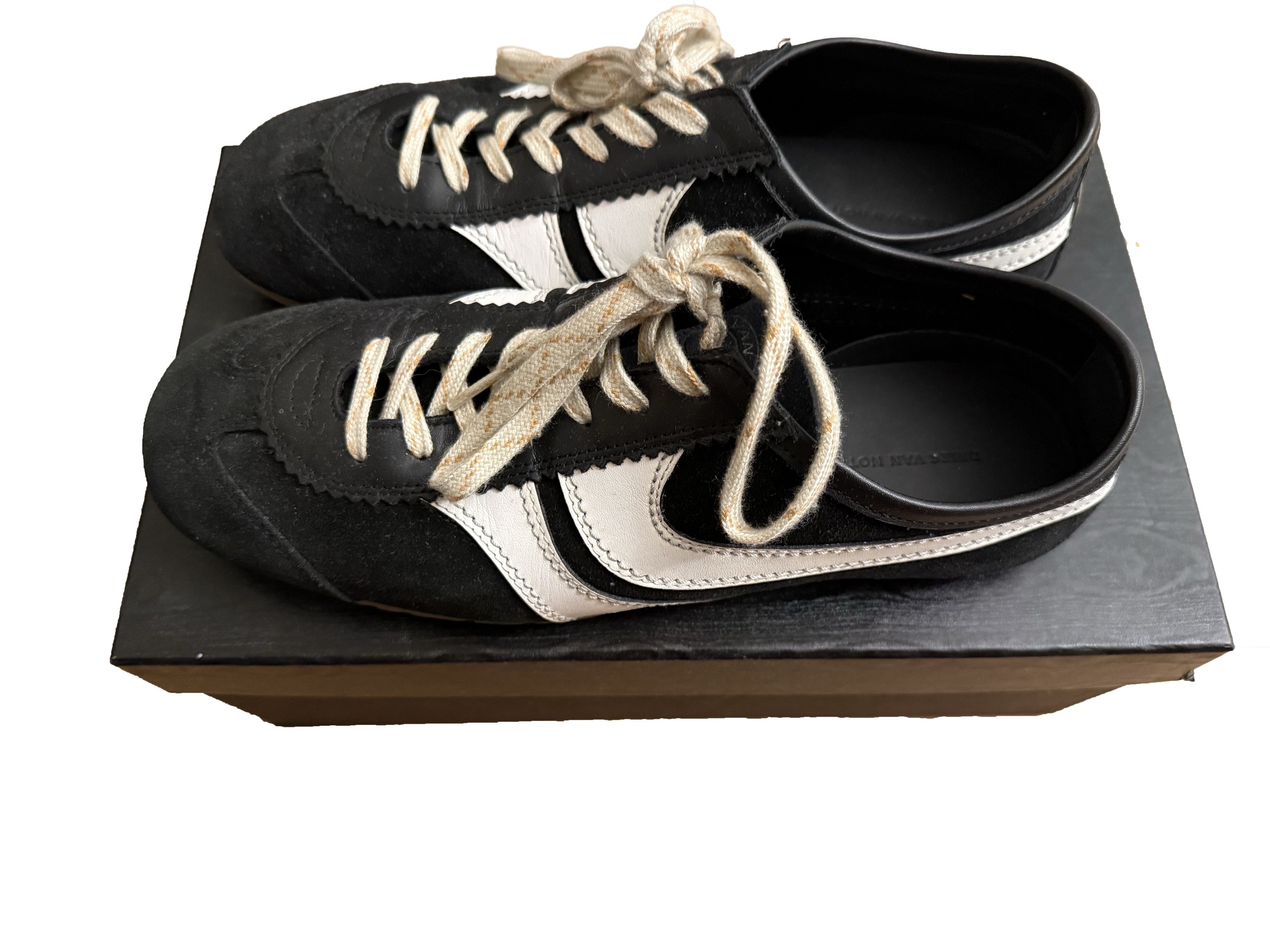Dries Van Noten dries van noten suede sneaker- Black Size US 9 / EU 42 - 1 Thumbnail