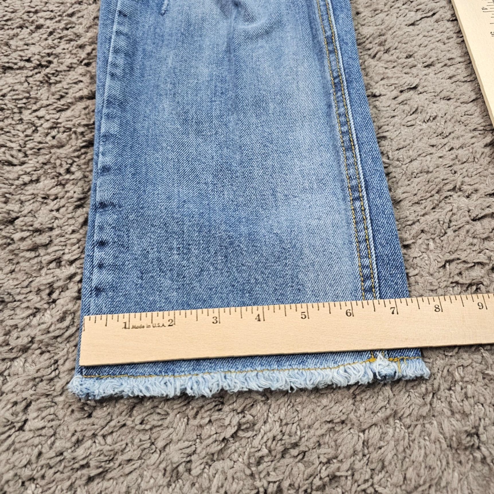 AVEC LES FILLES VINTAGE Avec Les Filles Jeans Womens 26 Straight Leg Distressed Blue 25x28 Size 26" / US 2 / IT 38 - 7 Thumbnail