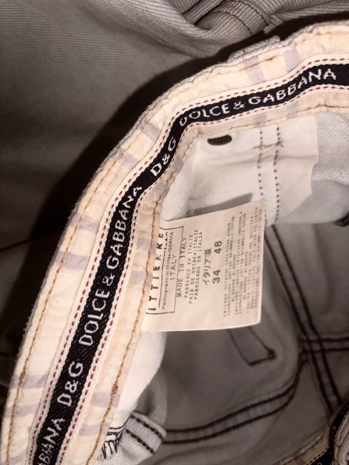 Dolce & Gabbana Dolce & Gabbana Vintage 90’s Lightwash Straight Leg Jeans Size US 34 / EU 50 - 5 Thumbnail