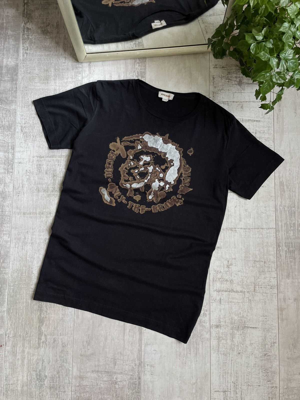 Diesel × Japanese Brand × Vintage Opium Y2K Diesel T-Shirt Avantgarde Black Size US L / EU 52-54 / 3 - 1 Thumbnail