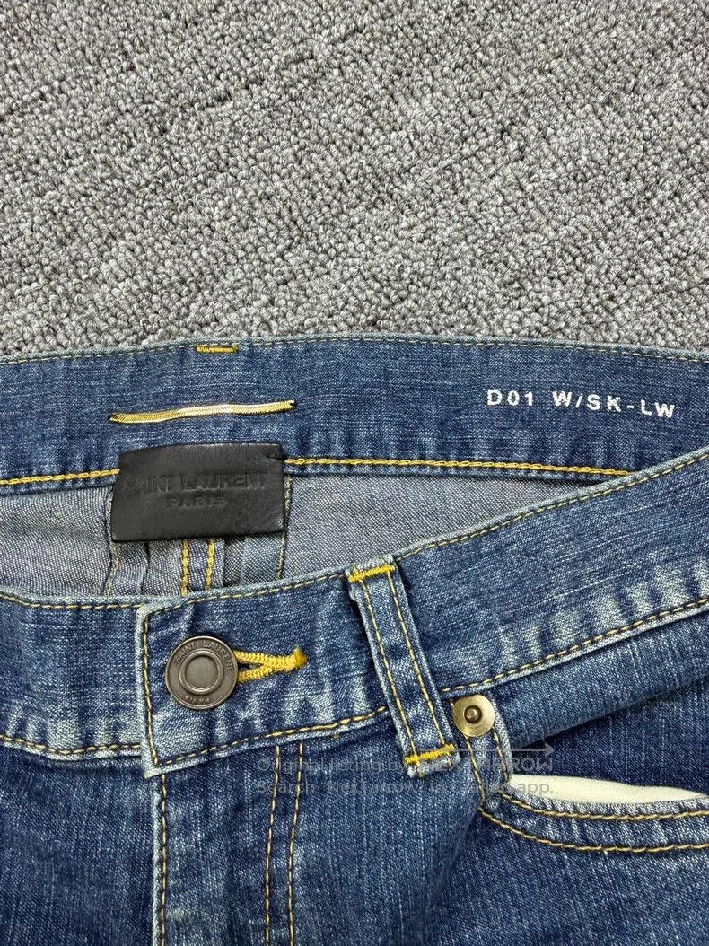 Saint Laurent Paris Saint Laurent Paris Original year dark blue whisker washed Size US 27 - 5 Thumbnail