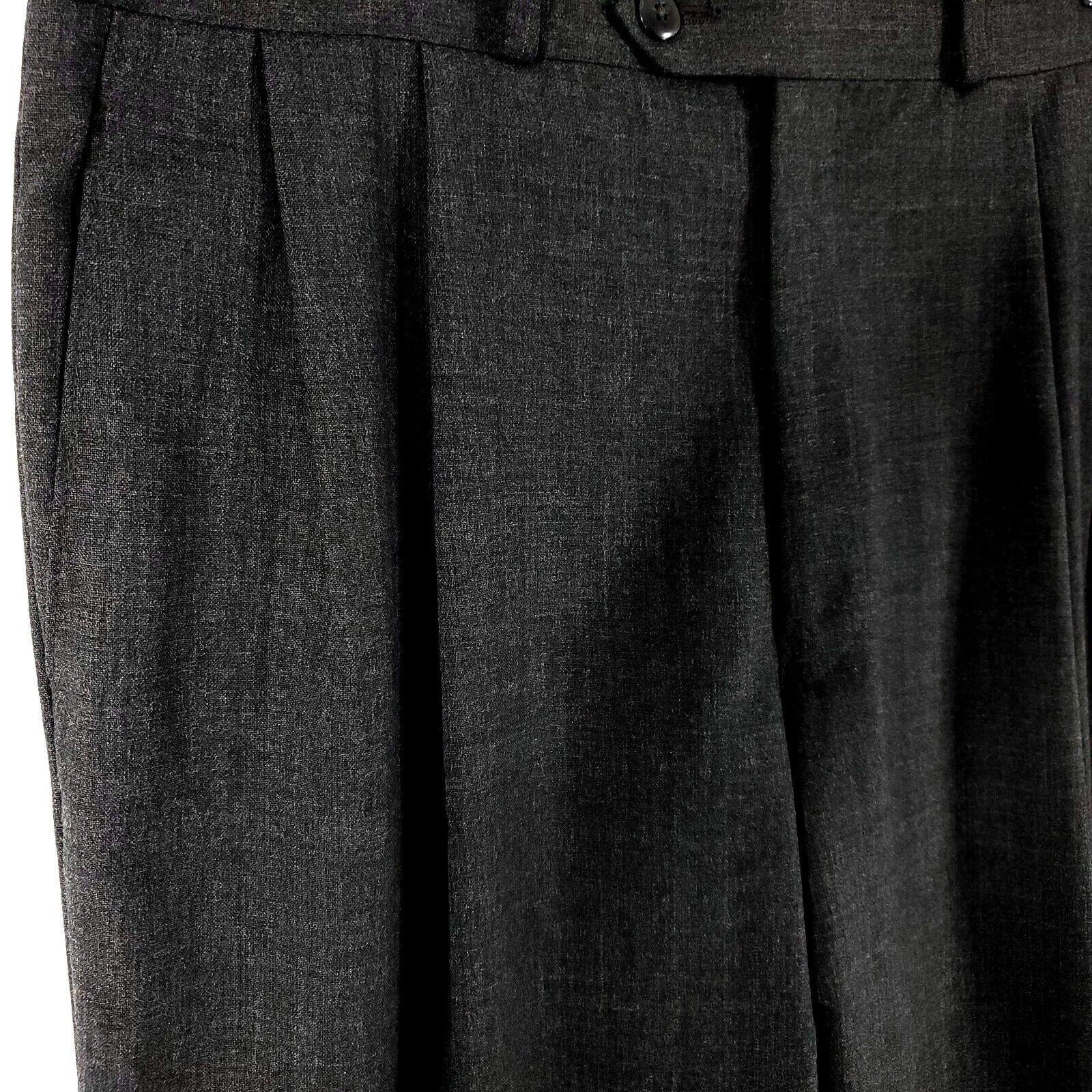 Polo Ralph Lauren Polo University Ralph Lauren Wool Gray Pleated Cuffed Mid Ri Size 36R - 2 Thumbnail