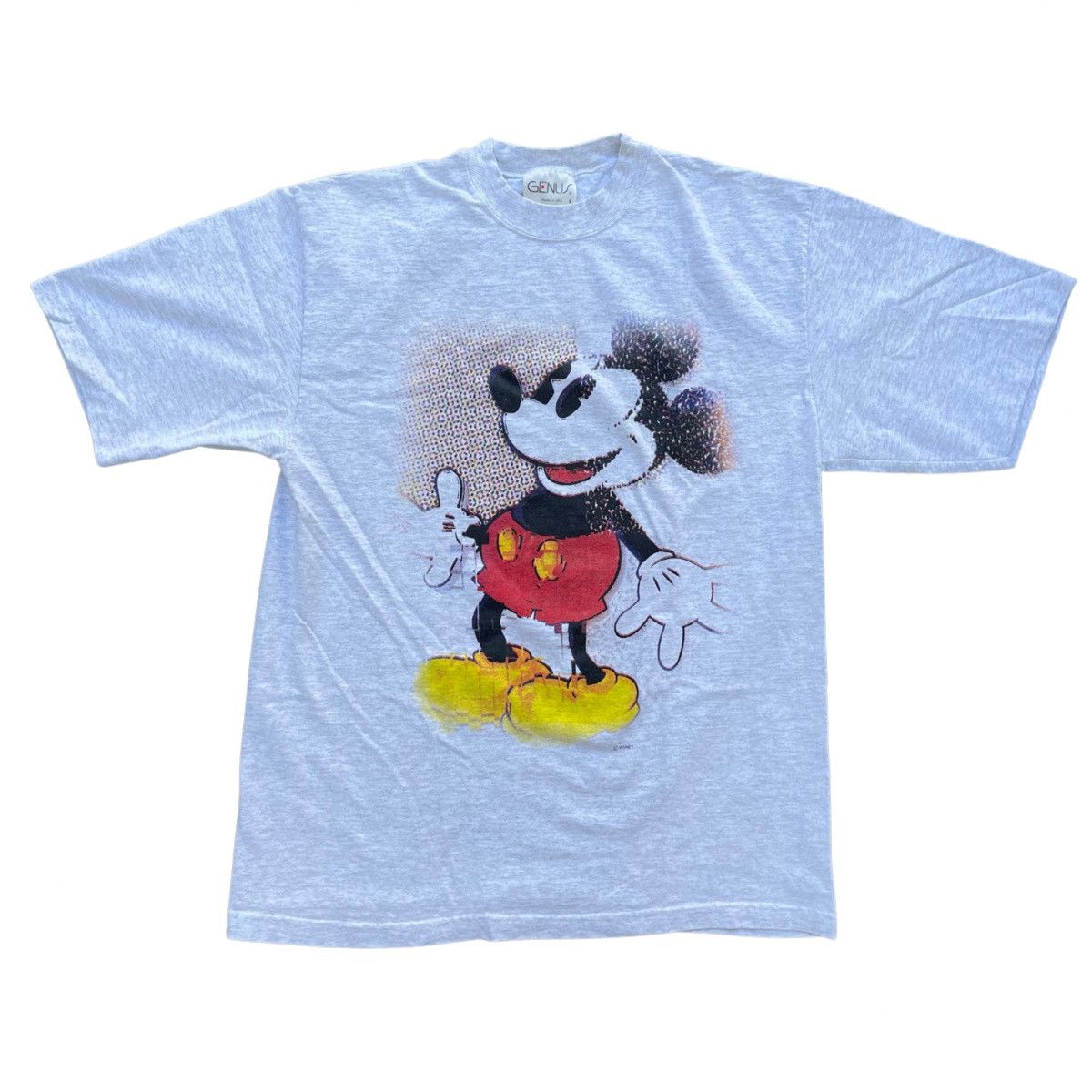 Disney × Made In Usa × Vintage Vintage 90s Mickey Mouse Genus Shirt ...