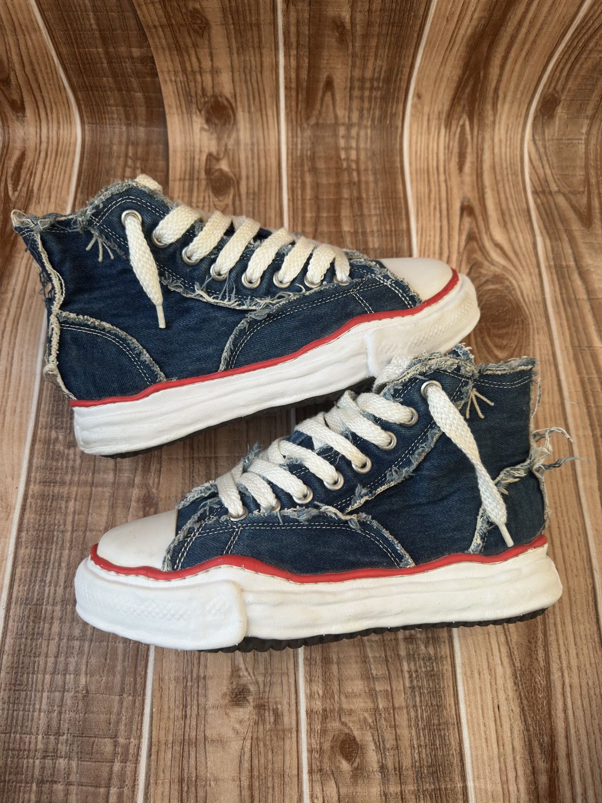 Maison MIHARA YASUHIRO × Nigel Cabourn MMY Denim x Nigel Cabourn Melted Sole Sneakers Size US 8 / EU 41 - 11 Thumbnail