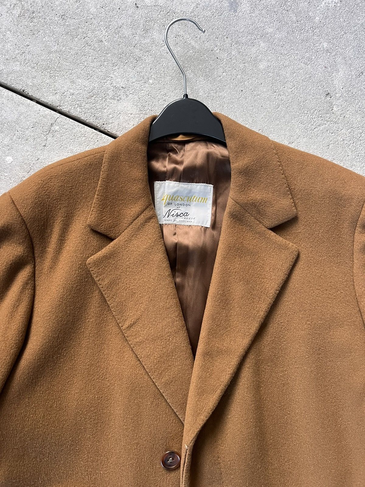 Aquascutum Vintage Aquascutum Rare Luxury Cashmere London Coat Size US L / EU 52-54 / 3 - 3 Thumbnail
