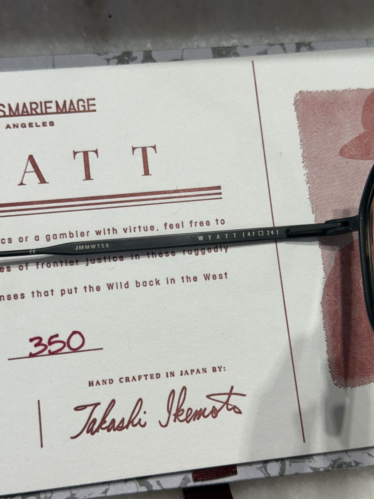 Jacques Marie Mage RARE JMM Wyatt Raven Sunglasses with Full Kit Size ONE SIZE - 4 Thumbnail