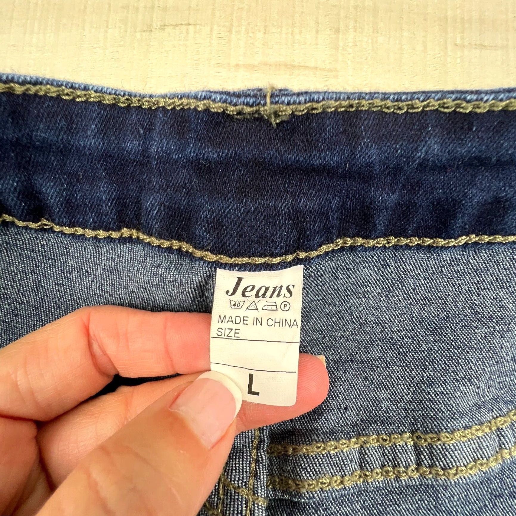 Vintage Dark Blue High Rise Skinny Jeans Women Juniors Large 28" Waist Stretch Size 36" / US 14 / IT 50 - 5 Thumbnail