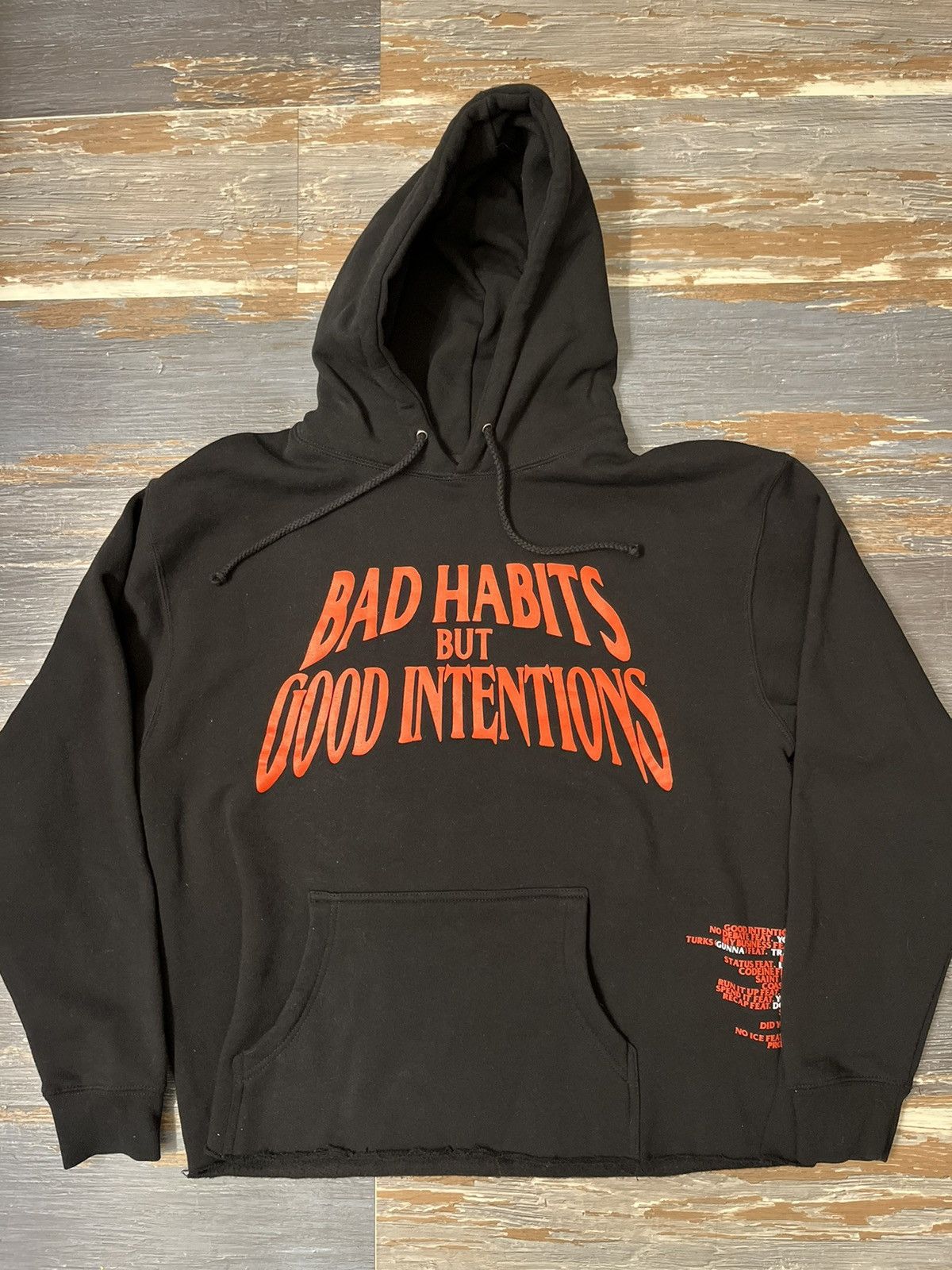 Vlone Bad Habits Hoodie Grailed