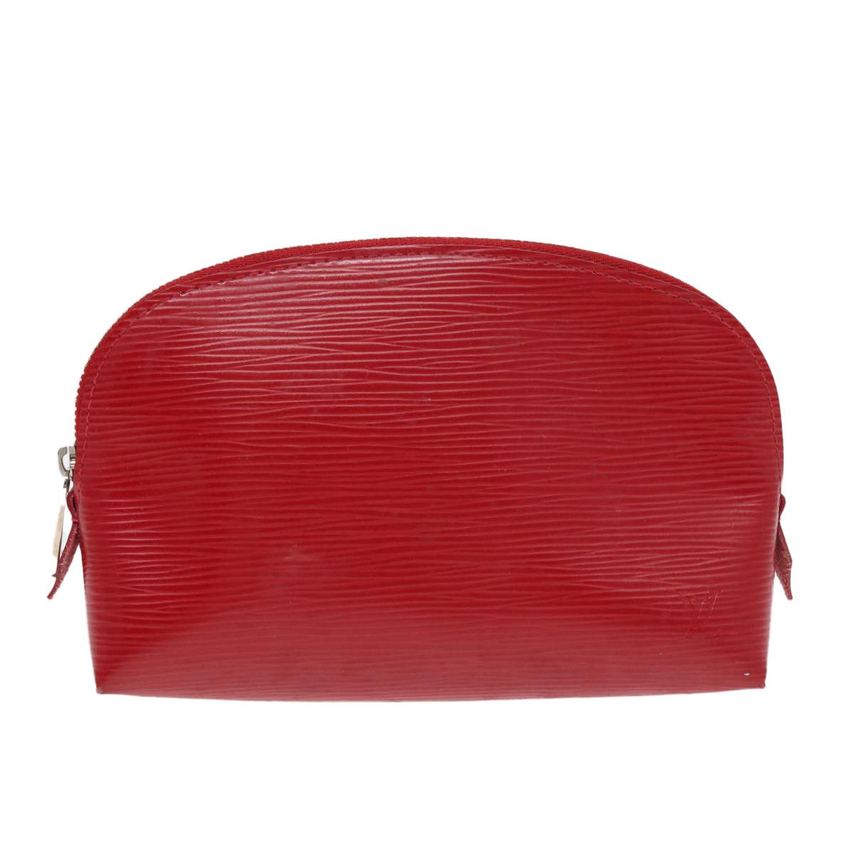 Louis Vuitton Cosmetic Pouch Red Leather Clutch Bag (Pre-Owned) Size ONE SIZE - 1 Thumbnail