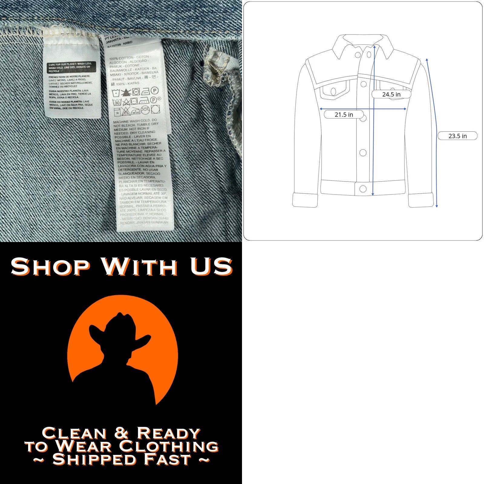 Levi's VINTAGE Levis Trucker Jacket Shirt? Size US 31 - 8 Thumbnail