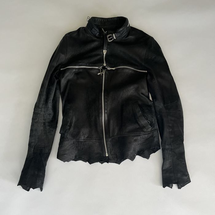 14th Addiction 14th Addiction AW19 Blistered Crosszip Leather