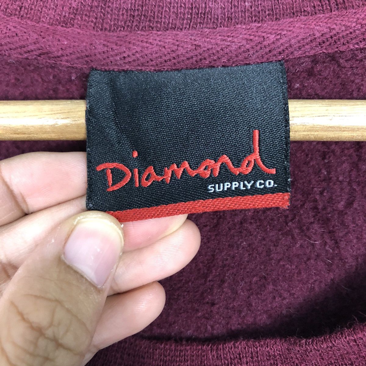 Japanese Brand 📌Vintage Sweatshirt Diamond Supply Co Big Logo Over Print Size US L / EU 52-54 / 3 - 16 Thumbnail