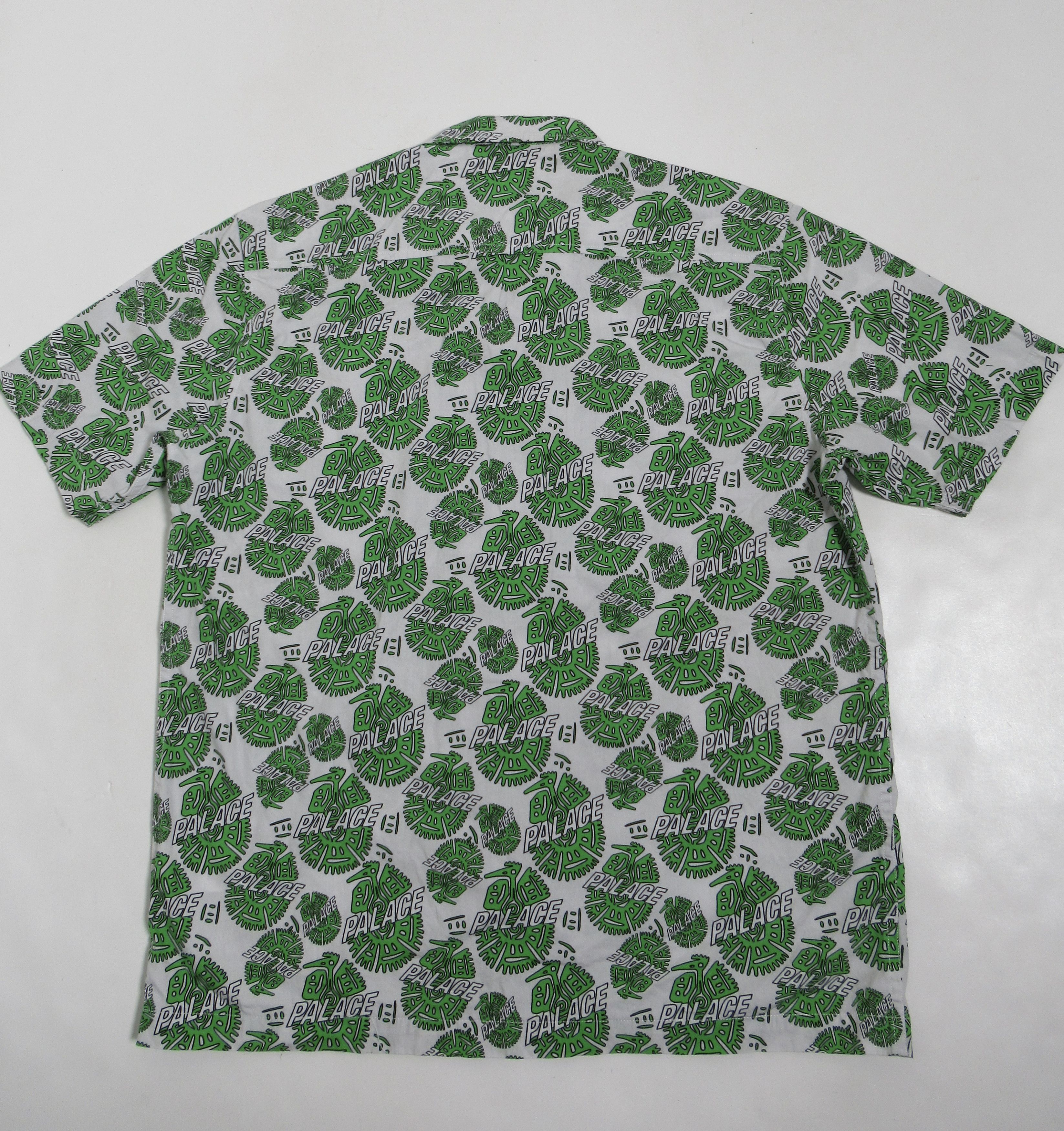 Palace Palace Men's Surf Shirt White Green Size M Size US M / EU 48-50 / 2 - 8 Thumbnail