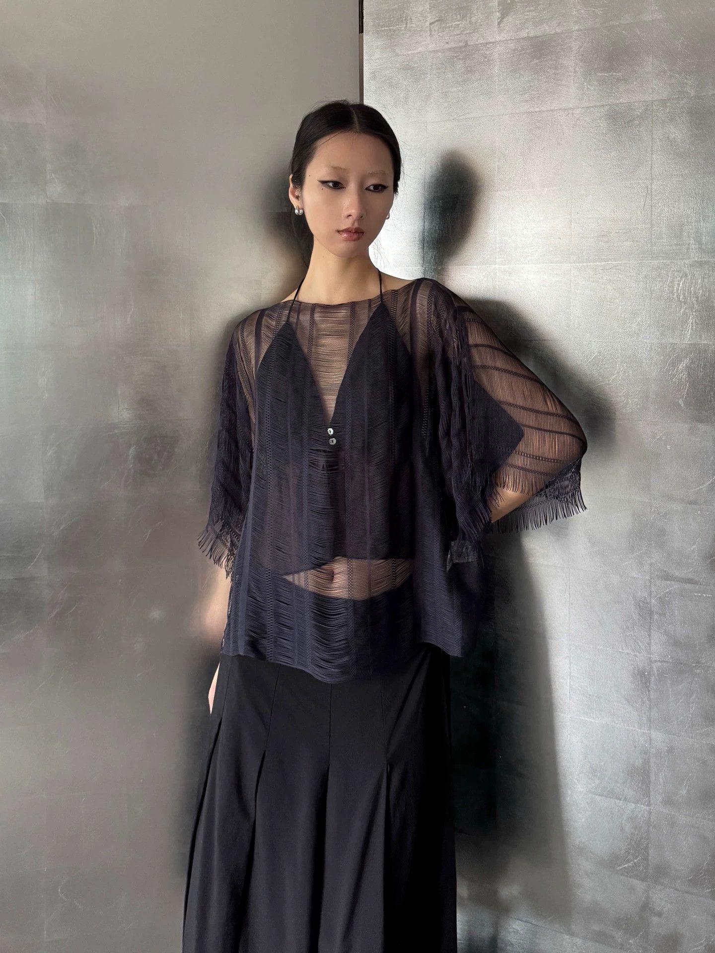 Issey Miyake Issey Miyake A-POC Ripped Open Knit Blouse Size 2 Vintage Size XS / US 0-2 / IT 36-38 - 4 Thumbnail